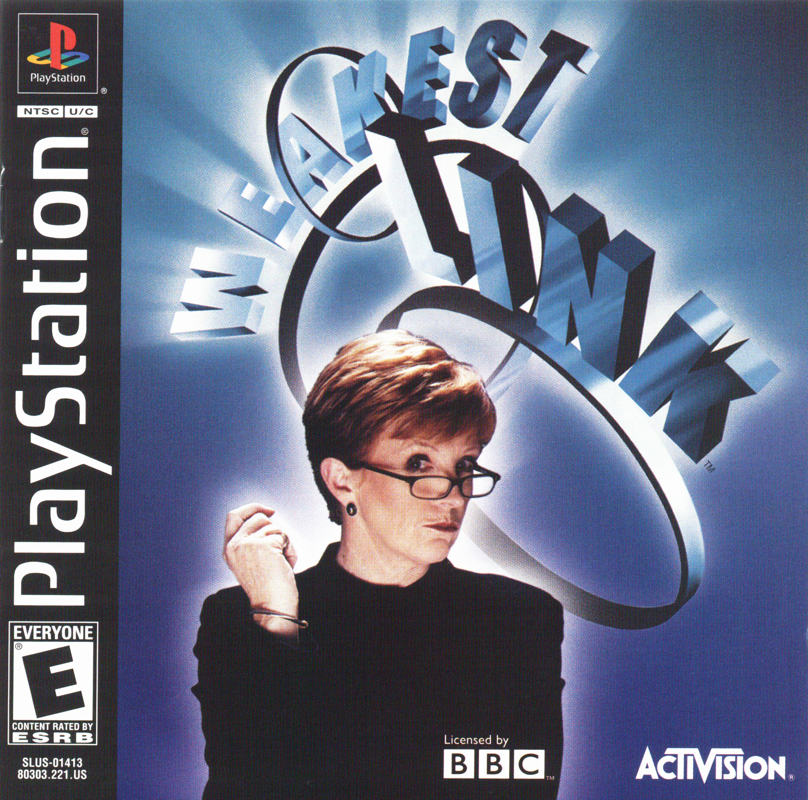 Weakest Link box art for Playstation 2